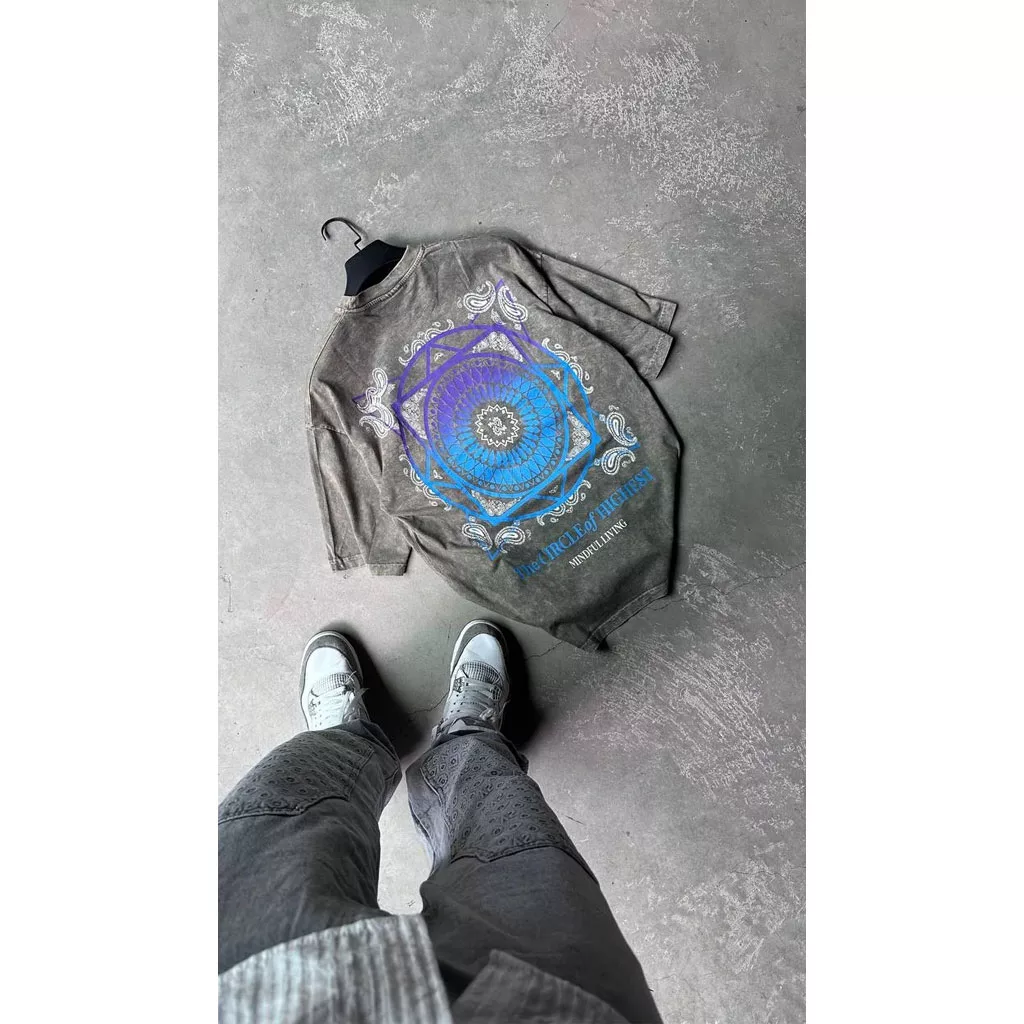 تیشرت مردانه طرح  CIRCLE -سبز روشن