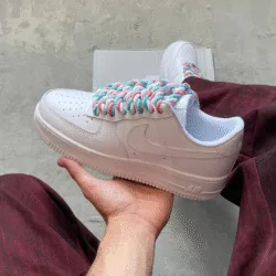 کفش nike air force 1 مدل بند رنگی