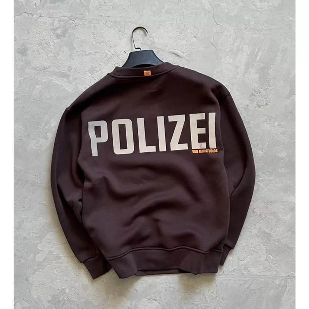 دورس مدل نوشته polizei برند polizei رنگ قهوه ای