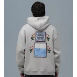 هودی مدل دو تابلو  sea برند SAW رنگ کرم