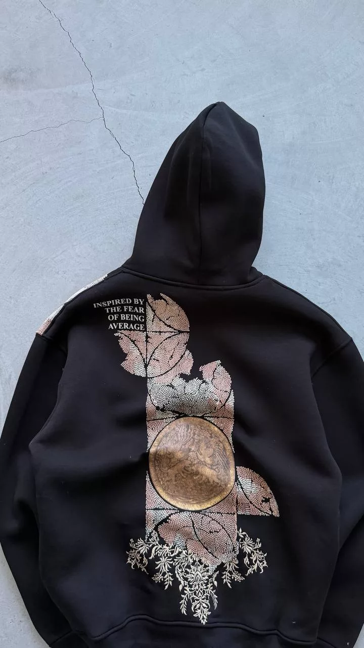 هودی مدل نوشه realistic رنگ مشکی