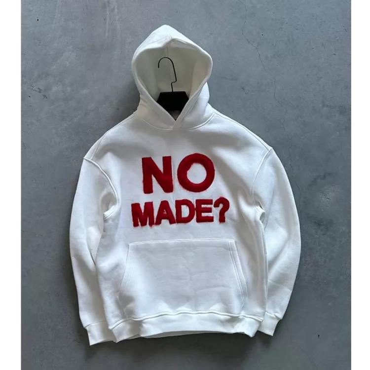 هودی مدل NO MADE برند واموس رنگ سفید