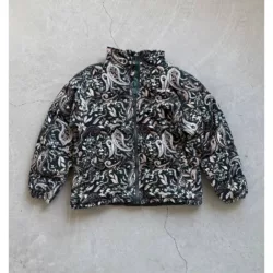 کاپشن ترمه پارچه کبریتی  برند GSTO رنگ سبز