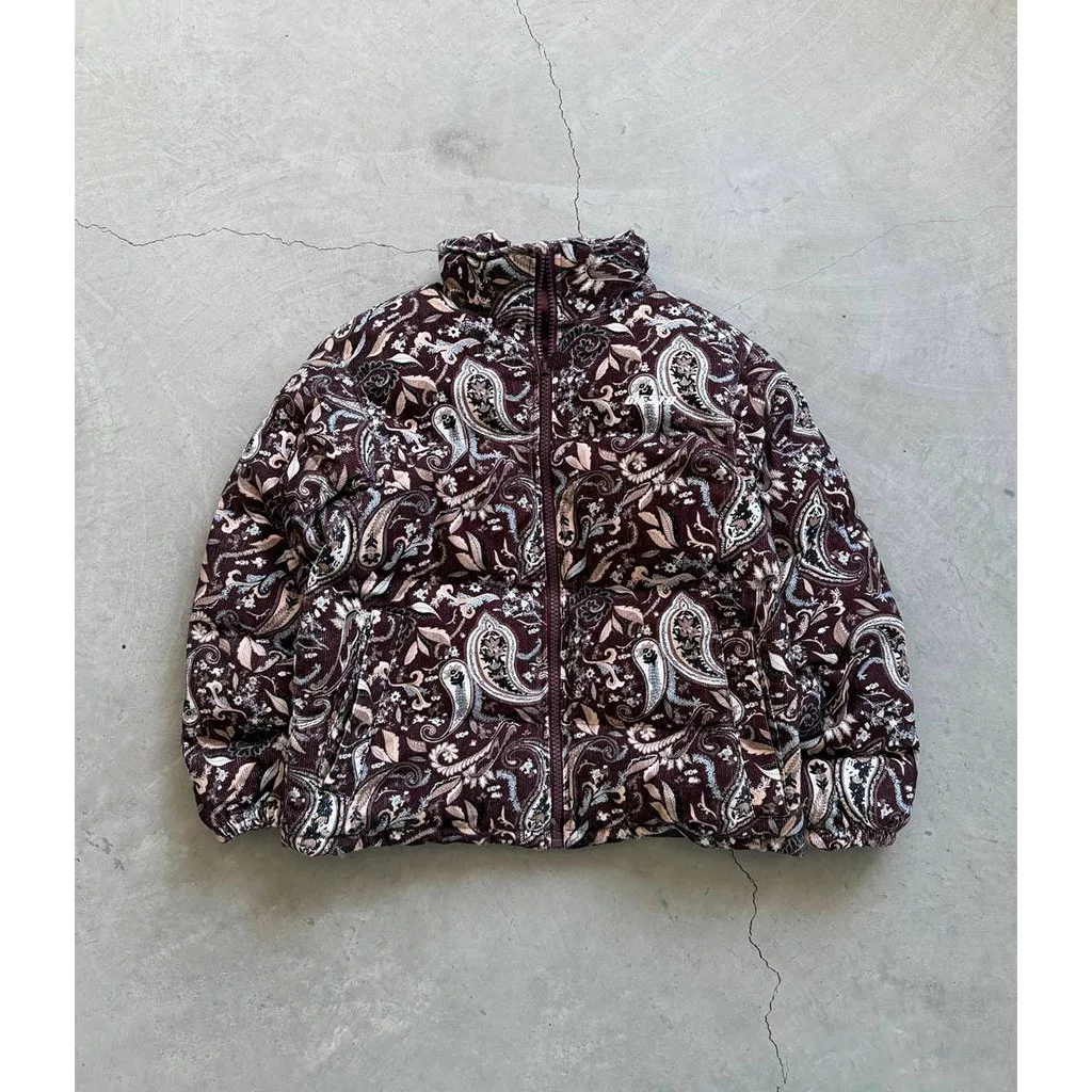 کاپشن ترمه پارچه کبریتی برند GSTO رنگ زرشکی