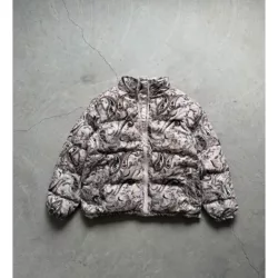 کاپشن ترمه پارچه کبریتی برند GSTO رنگ کرم