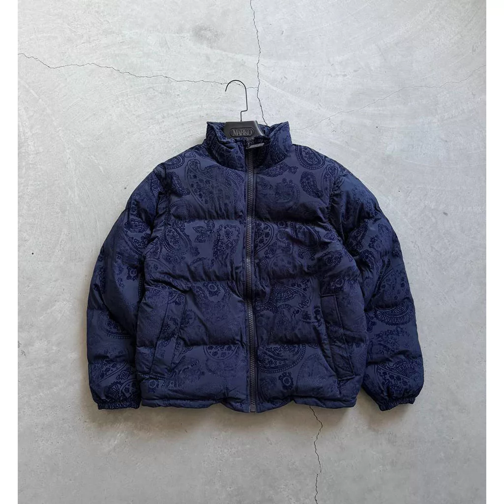 کاپشن پفی طرح ترمه  برند GSTO رنگ سرمه ای