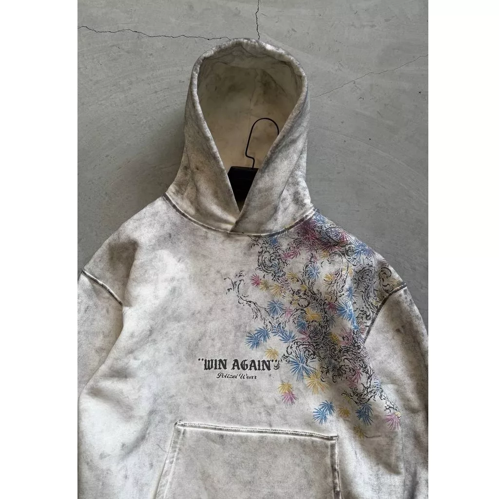 هودی طرح شاپرک برند پولیزی رنگ سفید