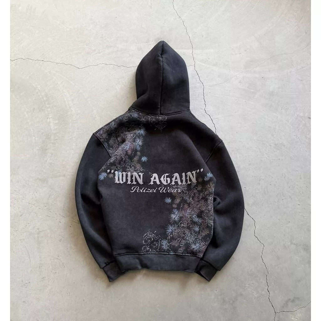 هودی طرح قاصدک برند پولیزی رنگ ذغالی