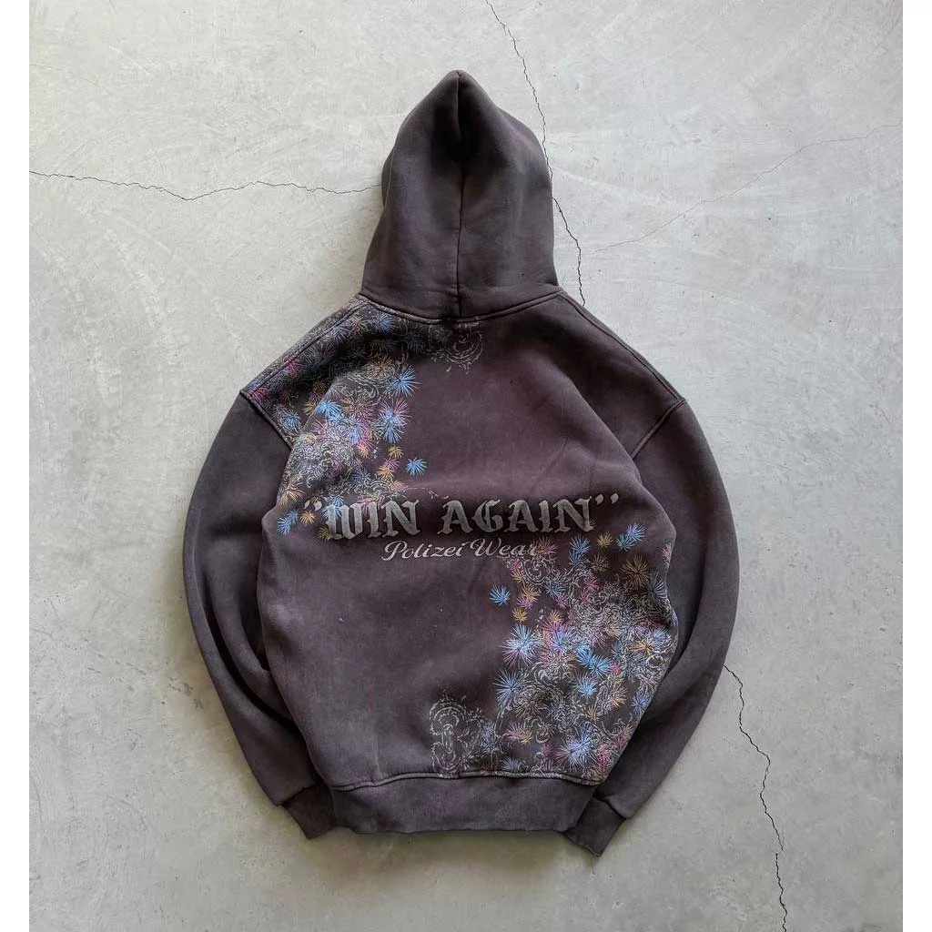 هودی طرح قاصدک برند پولیزی رنگ قهوه ای