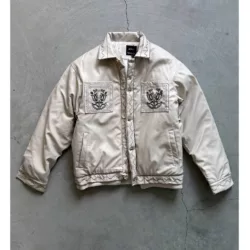 جکت مدل جیب flower برند رترو رنگ کرم