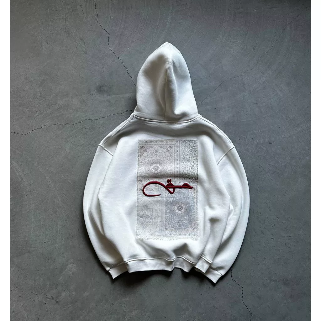 هودی مدل حق برند SAW رنگ سفید