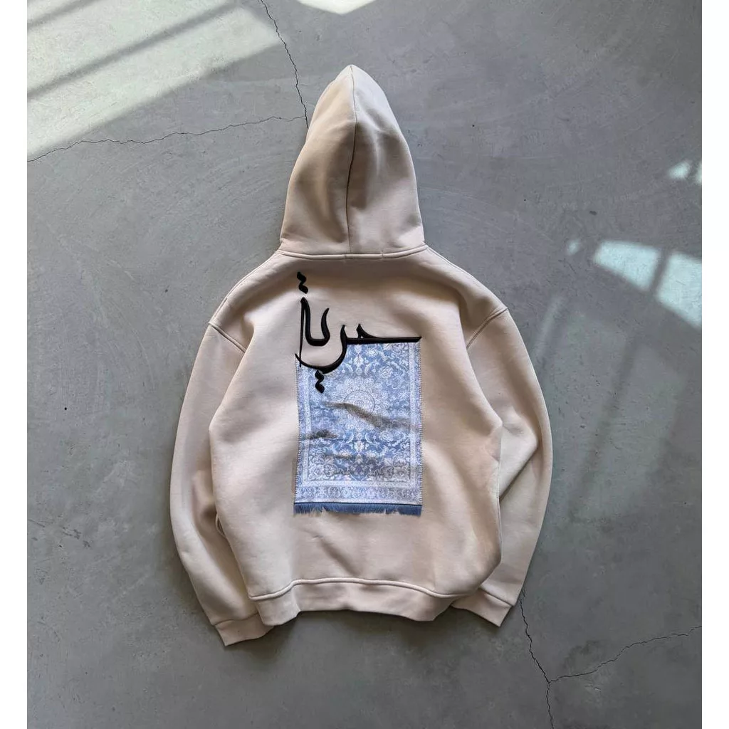 هودی مدل حوریا برند SAW رنگ کرم