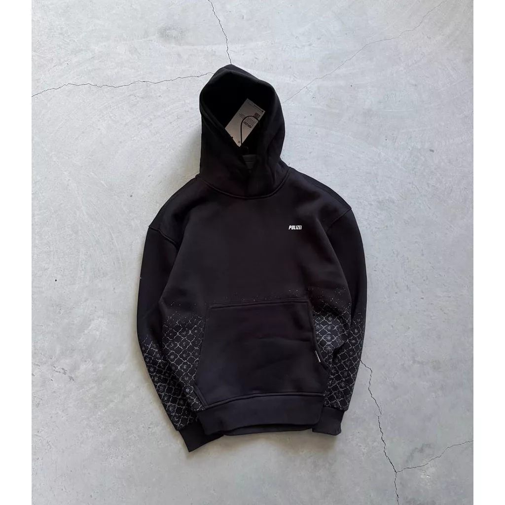 هودی مدل هندسی برند پولیزی رنگ مشکی