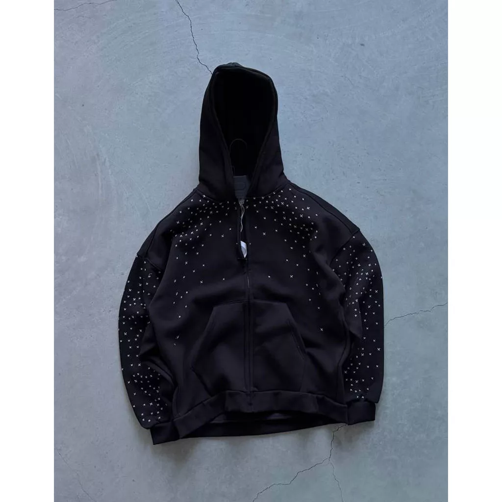 سویشرت طرح ستاره  برند رترو رنگ مشکی