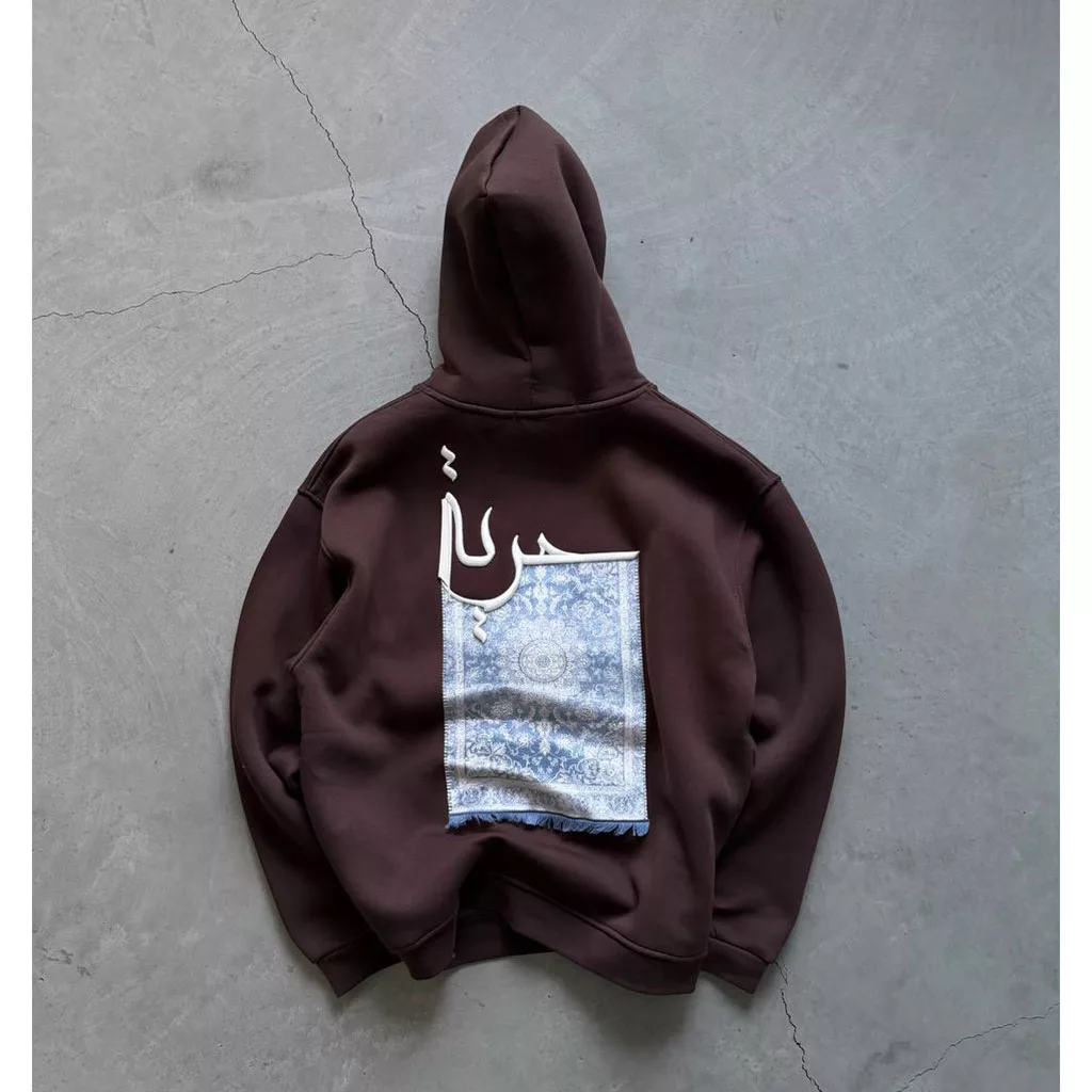هودی مدل حوریا برند SAW رنگ قهوه ای