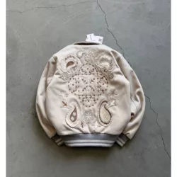 جکت طرح ترمه تومارو برند تومارو رنگ کرم