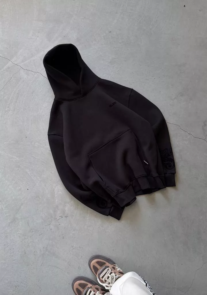 هودی طرح چشم چاپ فلوک برند پولیزی رنگ مشکی