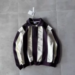 دورس رینگر نیم زیپ برند رترو رنگ سفید_بنفش