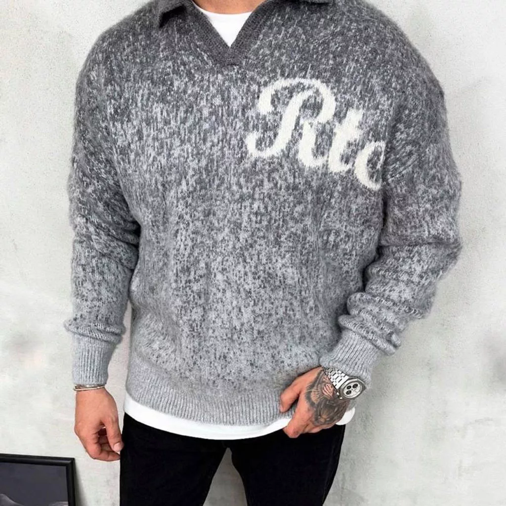 بافت نوشته R برند رترو رنگ طوسی روشن