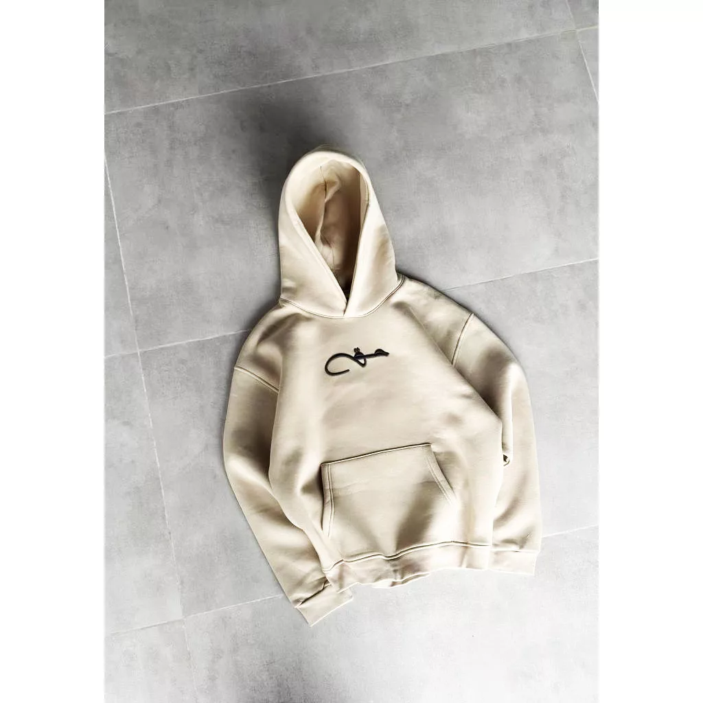 هودی مدل حق برند SAW رنگ کرم