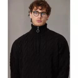 بافت نیم زیپ تومارو برند تومارو رنگ مشکی