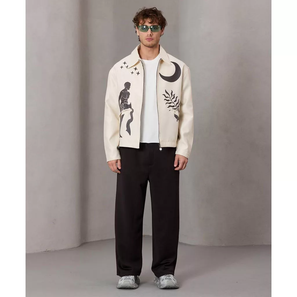 جکت طرح moon برند تومارو رنگ کرم