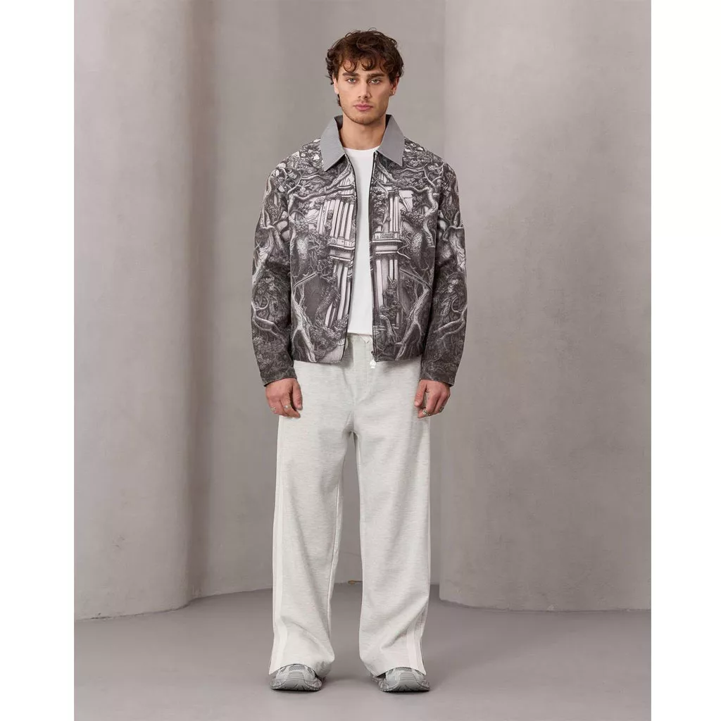 جکت طرح رومی تابلو 2 برند تومارو رنگ ذغالی