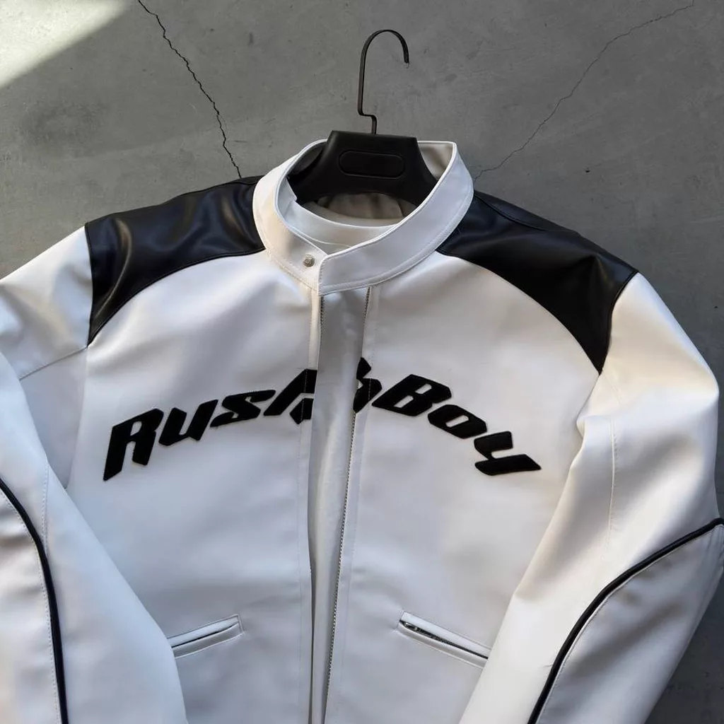 جکت ریسینگ جی اس تو برندGİESTO رنگ سفید