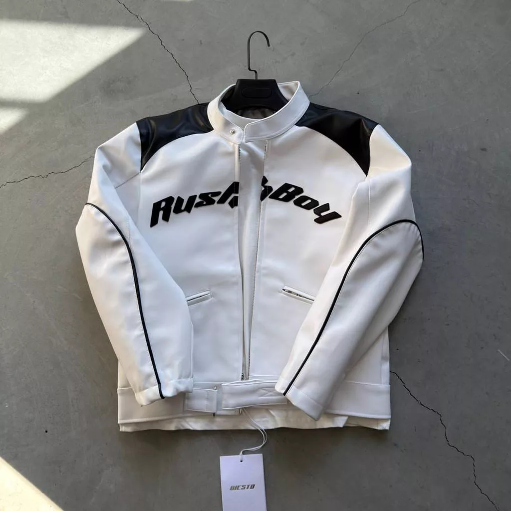 جکت ریسینگ جی اس تو برندGİESTO رنگ سفید
