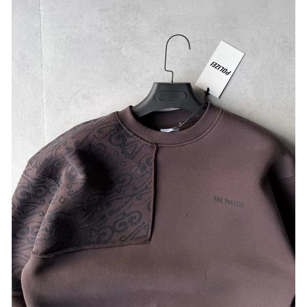 دورس دو‌تیکه ترمه برند پولیزی رنگ قهوه ای