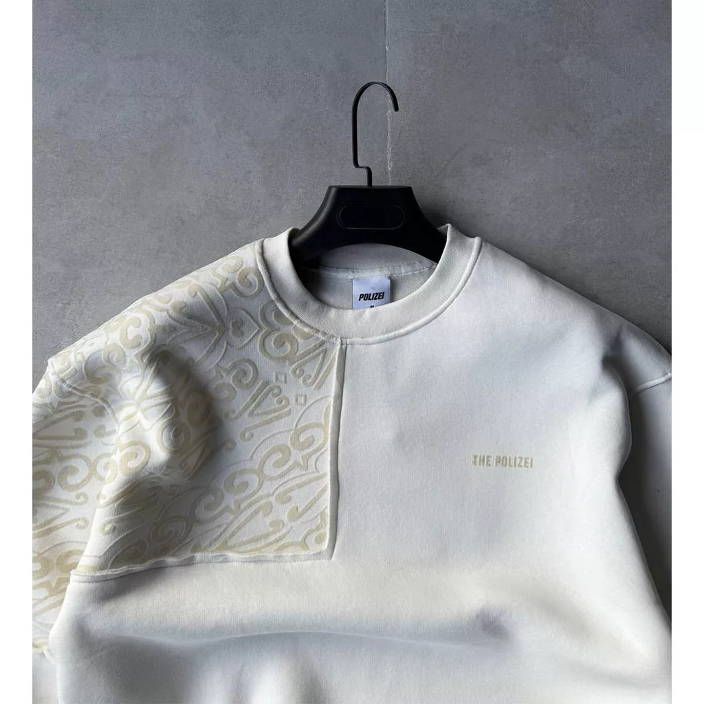 دورس دو‌تیکه ترمه برند پولیزی رنگ سفید