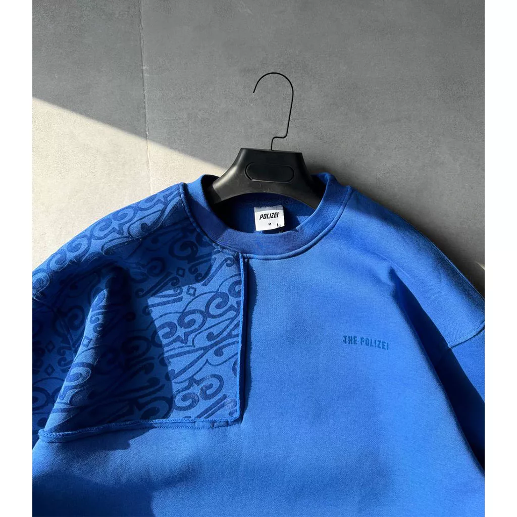 دورس دو‌تیکه ترمه برند پولیزی رنگ آبی