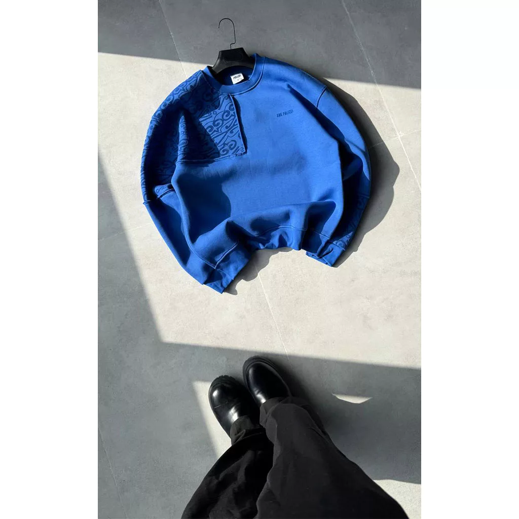 دورس دو‌تیکه ترمه برند پولیزی رنگ آبی