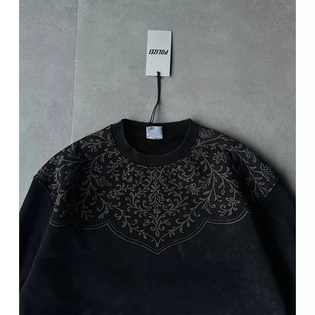 دورس طرح یقه ترمه برند پولیزی رنگ مشکی