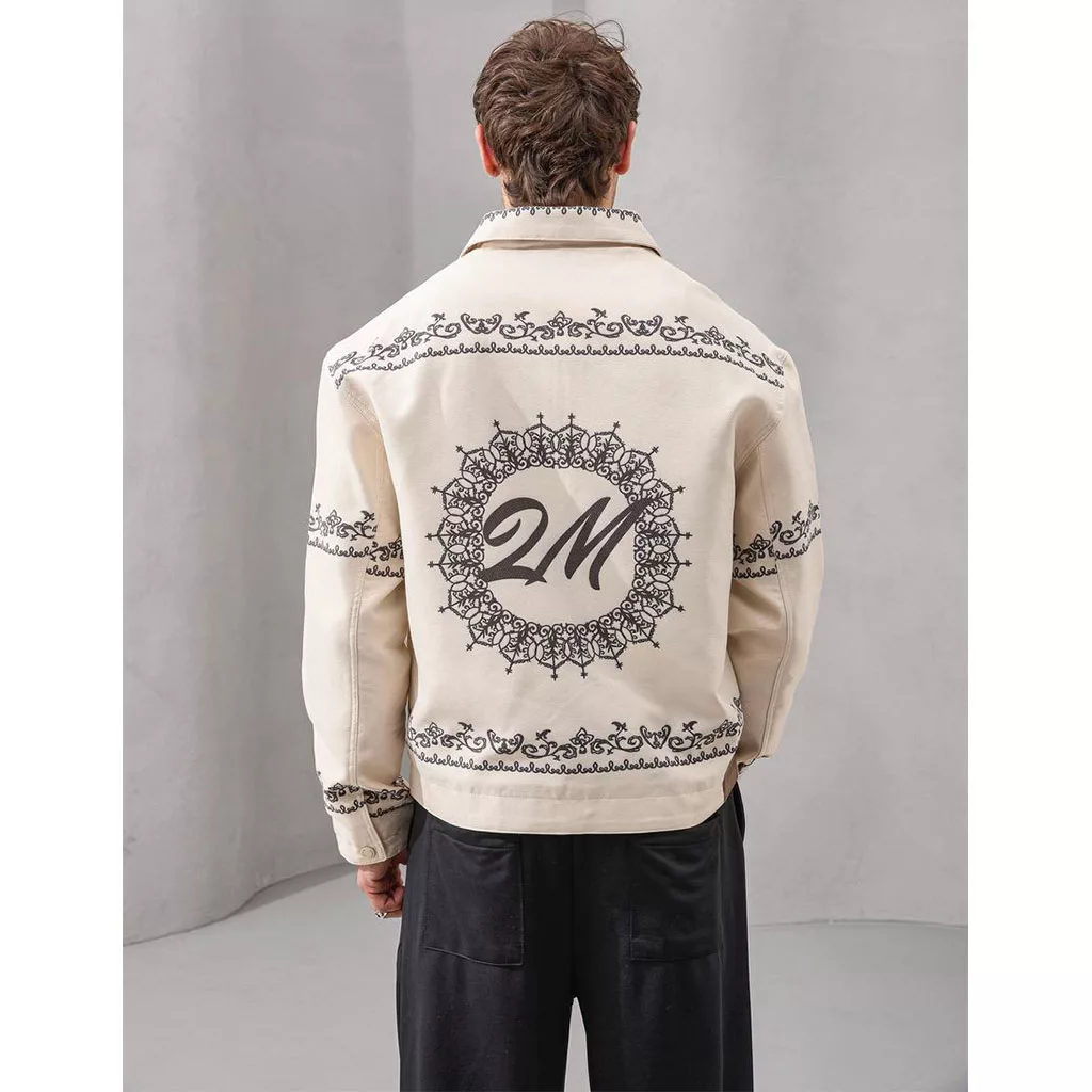 جکت طرح sun ترمه برند تومارو رنگ کرم