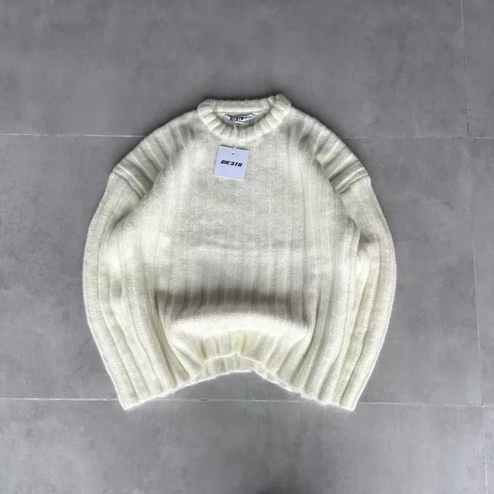 بافت راه راه درشت جی اس تو رنگ سفید