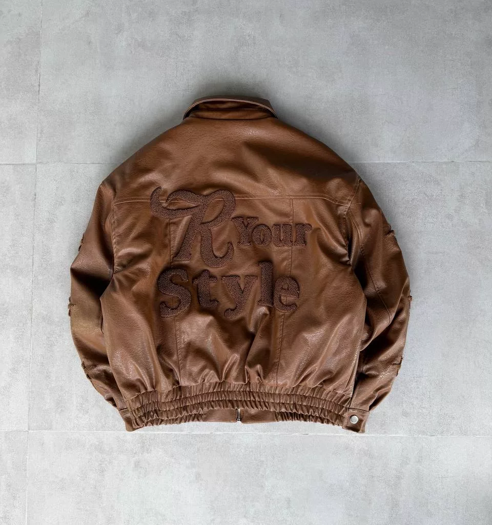جکت مدل your style برند رترو رنگ قهوه ای
