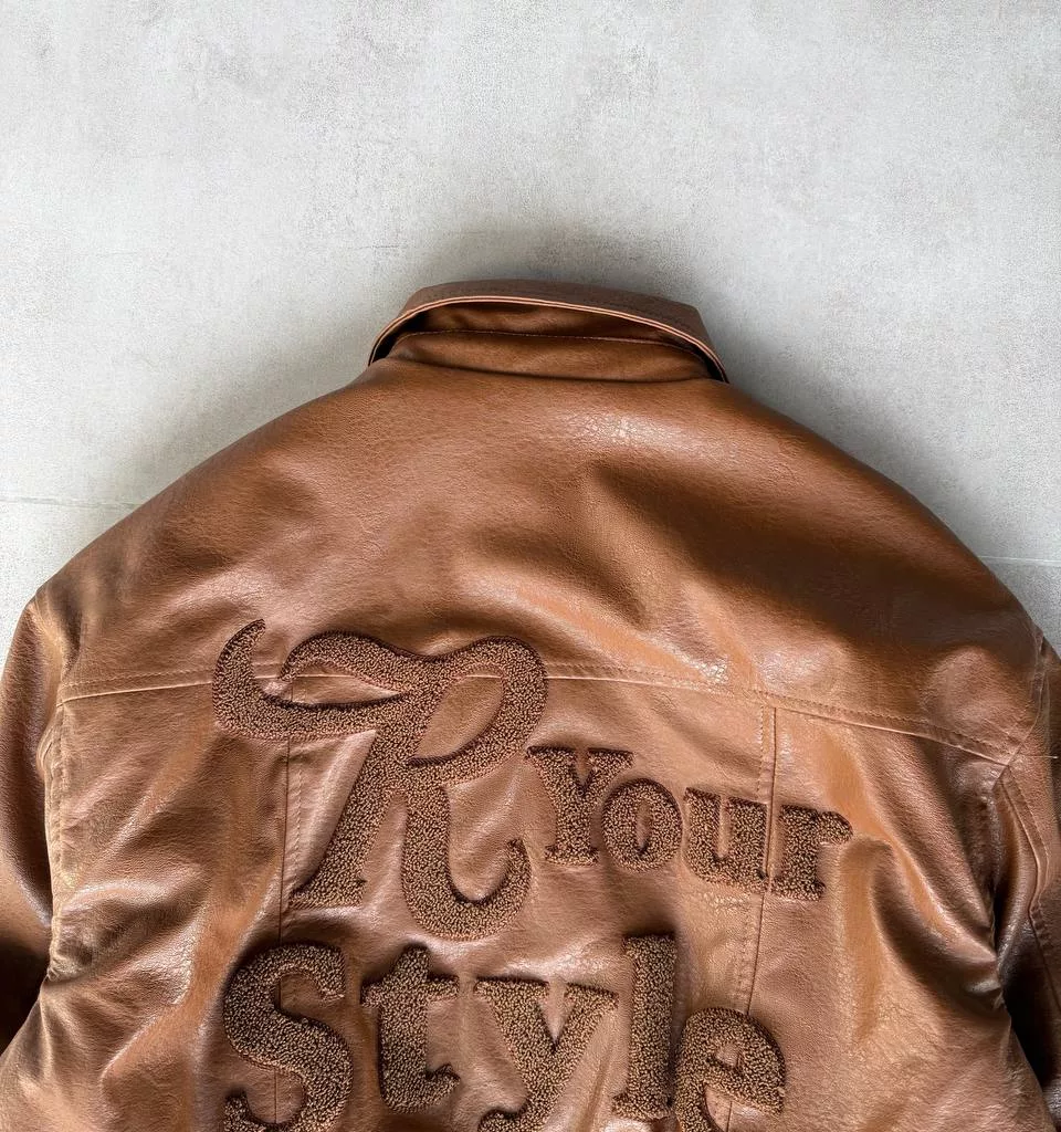 جکت مدل your style برند رترو رنگ قهوه ای