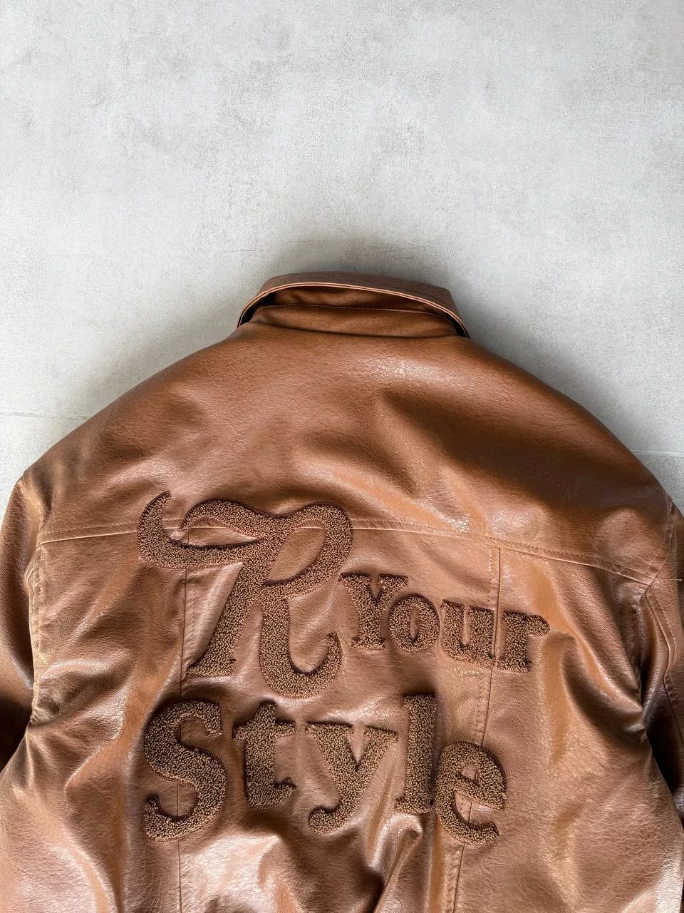 جکت مدل your style برند رترو رنگ قهوه ای