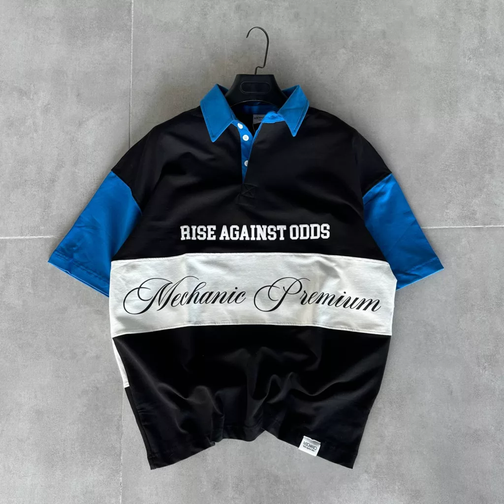 تیشرت RISE AGAINST ODDS رنگ مشکی آبی