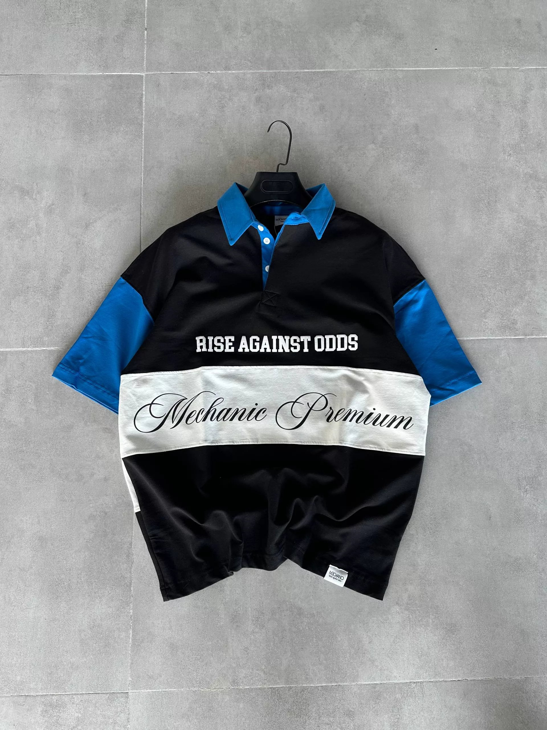 تیشرت RISE AGAINST ODDS رنگ مشکی آبی