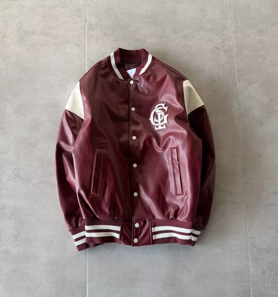 بامبر جکت برند GİESTO رنگ زرشکی