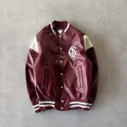 بامبر جکت برند GİESTO رنگ زرشکی