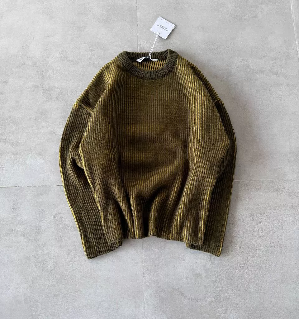 بافت راه راه لجنی برند GİESTO رنگ سبز