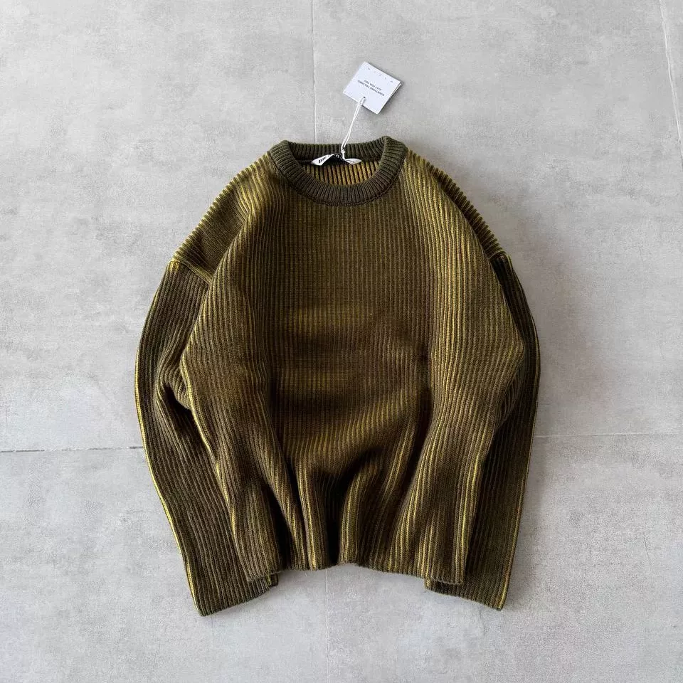 بافت راه راه لجنی برند GİESTO رنگ سبز