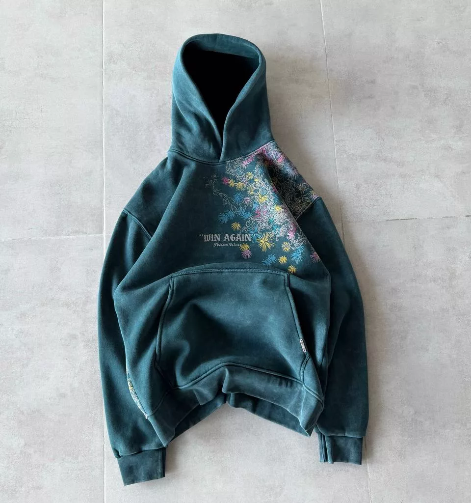 هودی طرح قاصدک برند پولیزی رنگ سبز