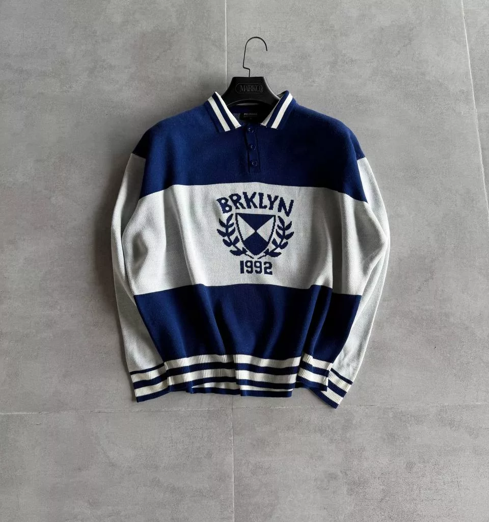 بافت brklyn برند pull mark رنگ آبی