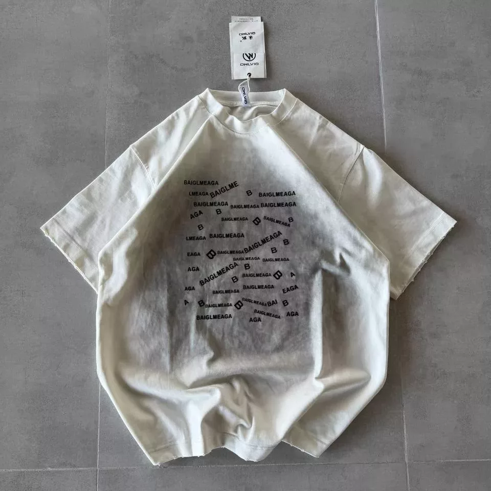 تیشرت سنگشور نوشته BAIGLMEAGA رنگ سفید
