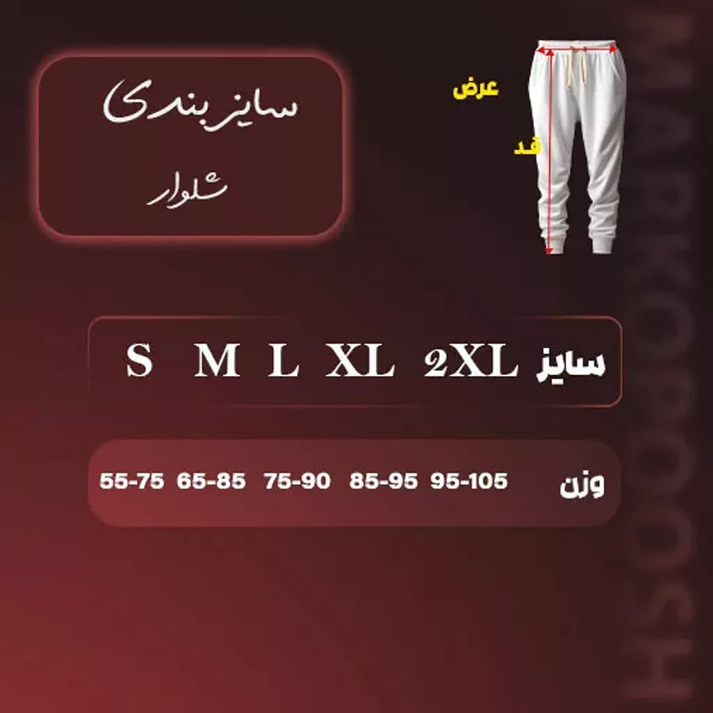 شلوار بگ بند دار برند GIESTO رنگ آبی روشن