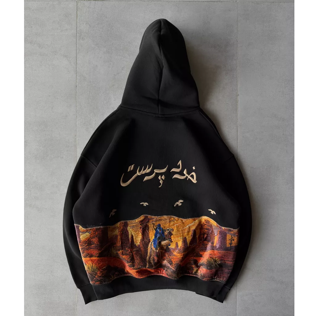 هودی مدل خود پرست برند پولیزی رنگ مشکی